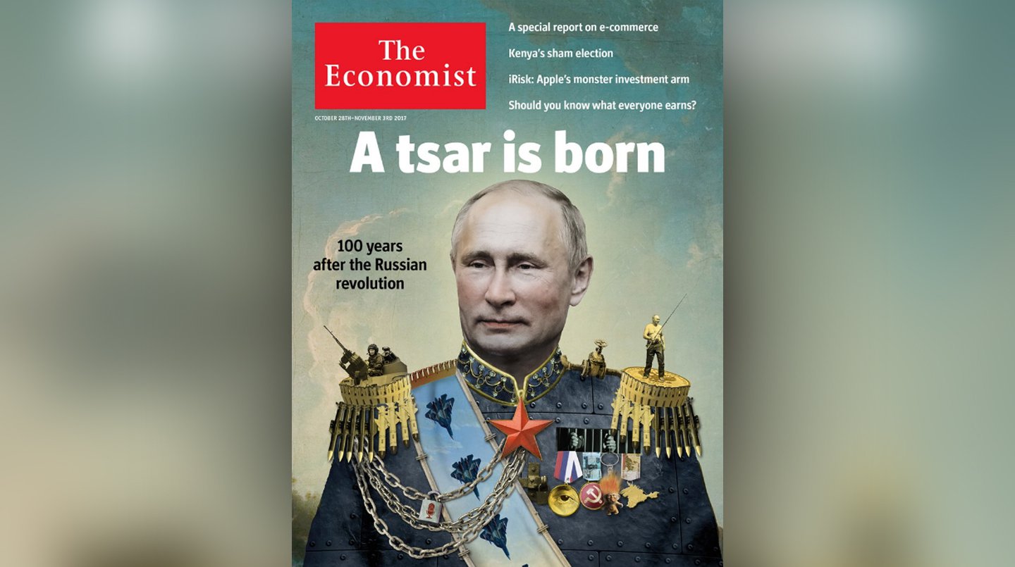 Dailystorm - The Economist поместил на обложку Путина в образе царя