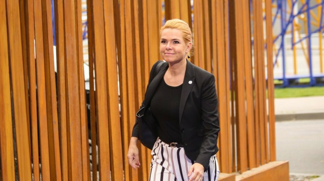 Женщина попыталась остановить машину Ингер Стойберг, прыгнув на капот, после чего упала, а автомобиль министра продолжил движение