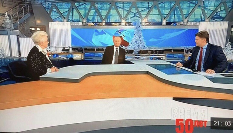 Путин пришел в студию программы «Время» — Daily Storm