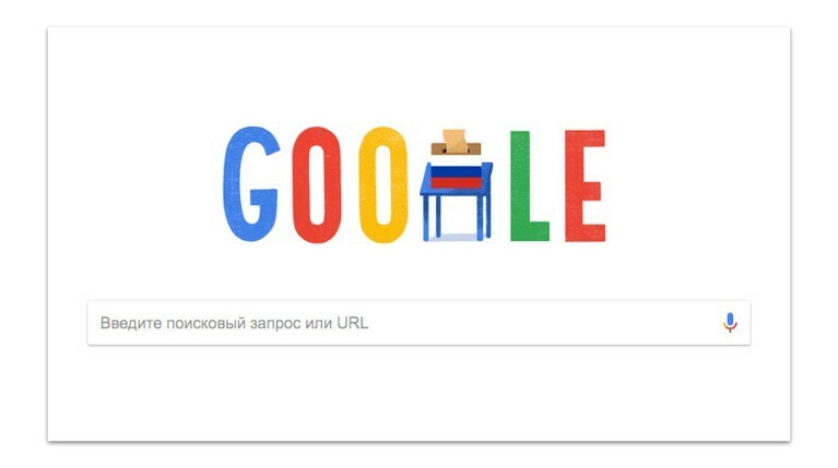 Google посвятил дудл выборам президента в России — Daily Storm