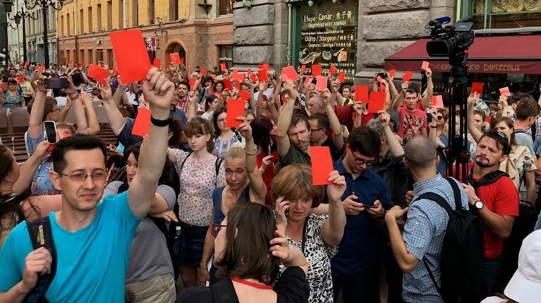 Митинг в Северной столице не согласовала местная администрация