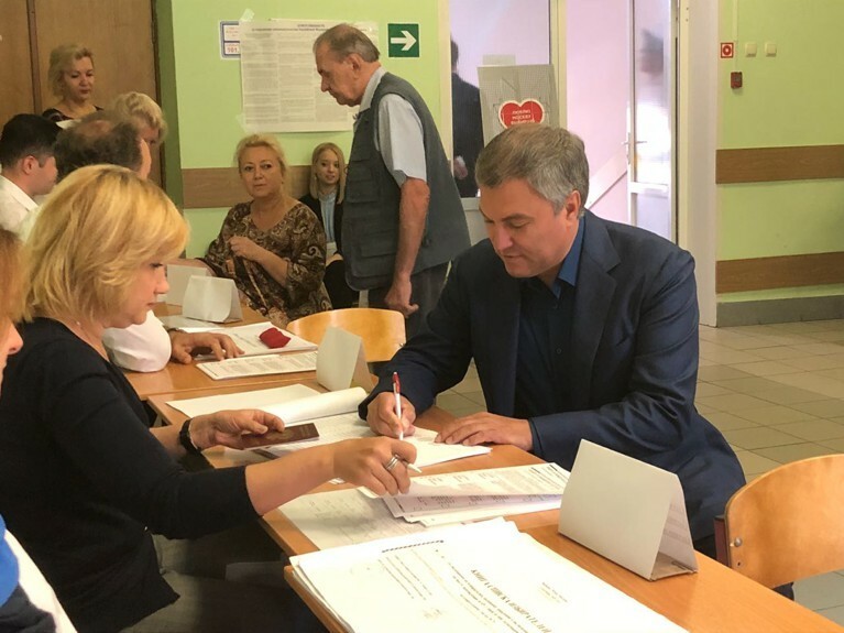 Вячеслав Володин проголосовал на выборах мэра Москвы — Daily Storm