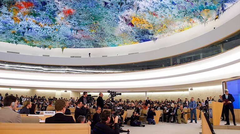 Свидетелями поведения украинцев стали многочисленные участники сессии СПЧ ООН