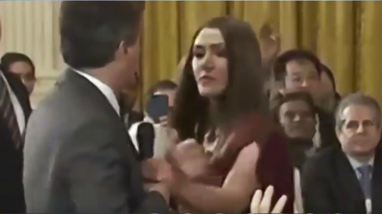 Белый дом опубликовал видео инцидента с корреспондентом CNN на брифинге Трампа — Daily Storm