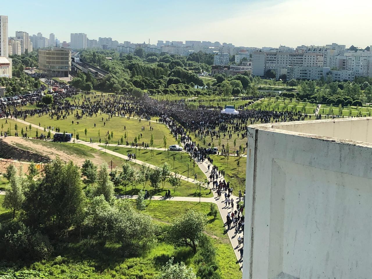 Празднование Ураза-байрам в Южном Бутово