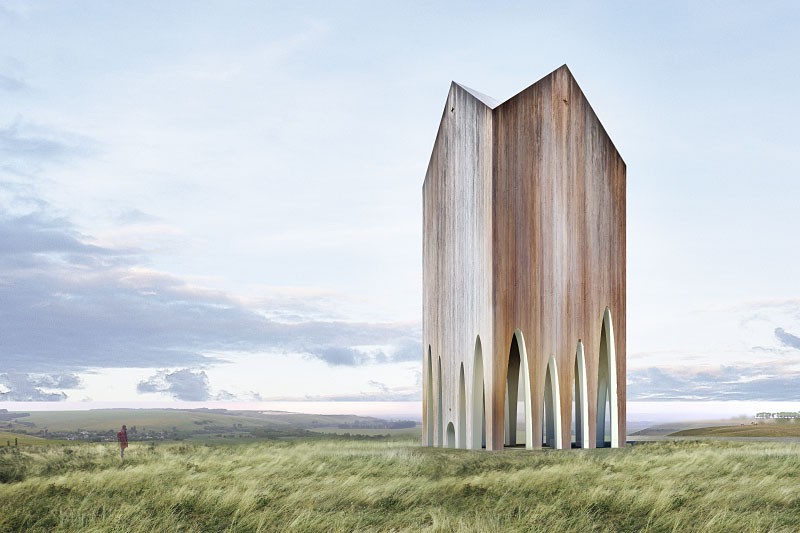 Проект деревянного храма. Архитектор — Даниил Макаров