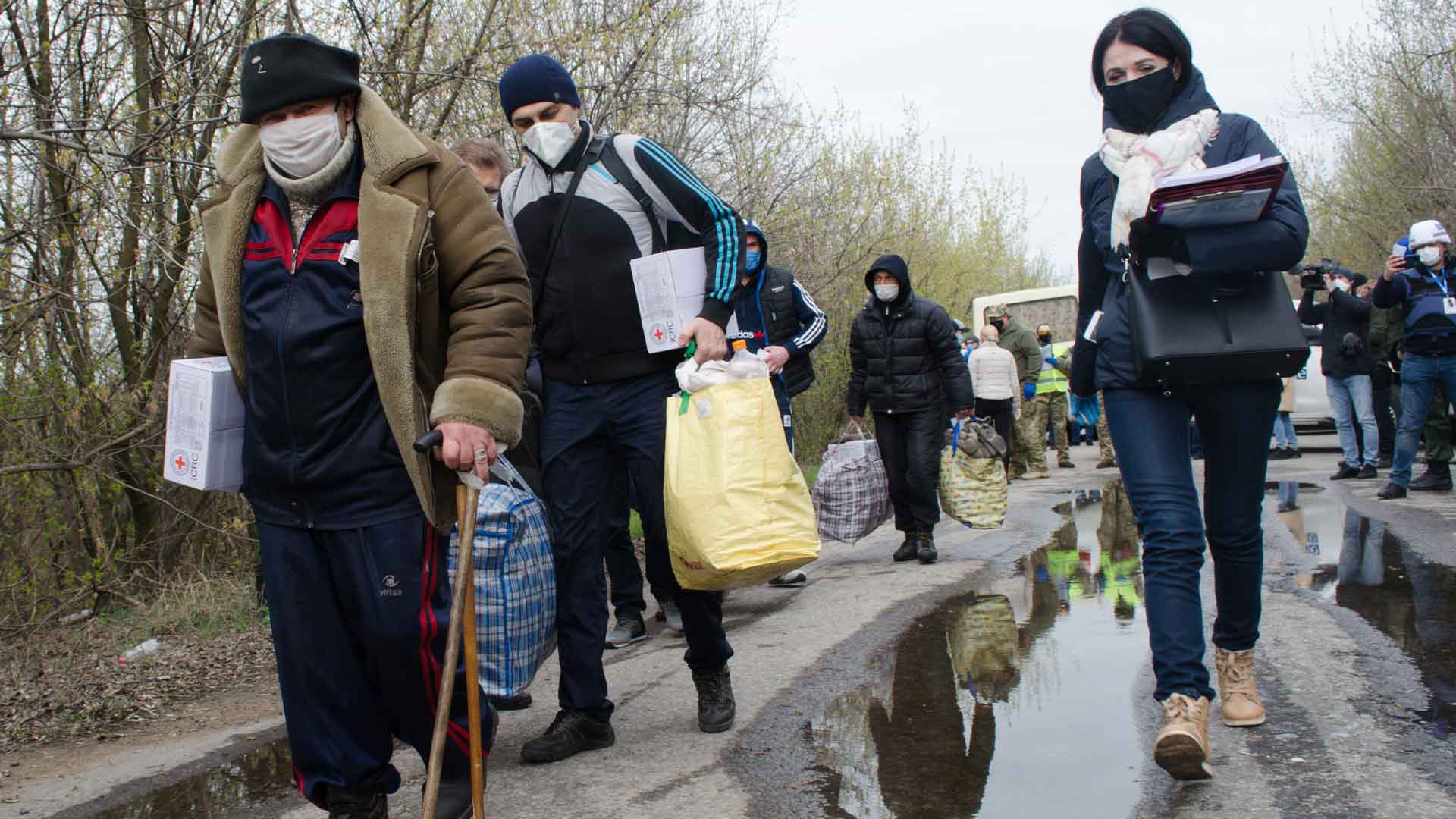 Он прошел под Горловкой в районе КПП «‎Майорск»‎ по формуле «11 на 9» Фото: © GLOBAL LOOK press / Alexander Rekun