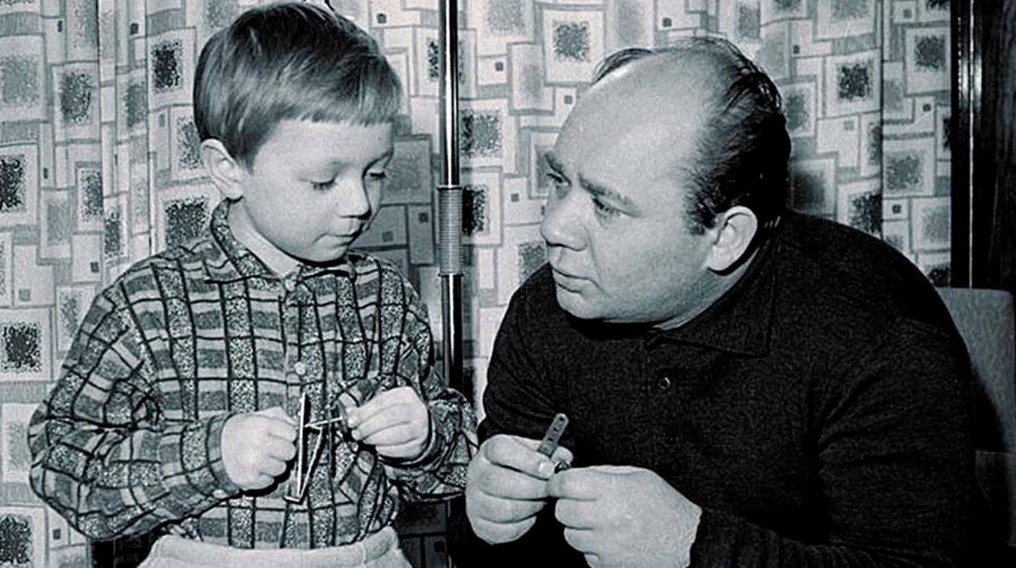 Евгений Леонов с сыном Андреем
