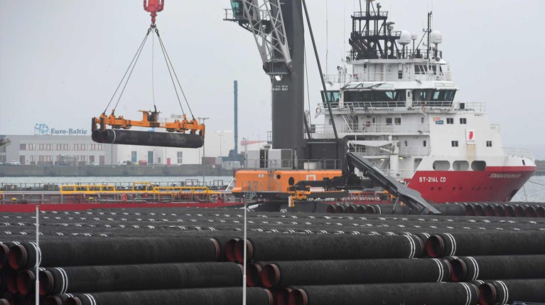 Оператор газового проекта Nord Stream 2 AG ранее заявил, что действия Вашингтона заблокируют около 700 миллионов евро инвестиций Фото: © Global Look Press / Stefan Sauer