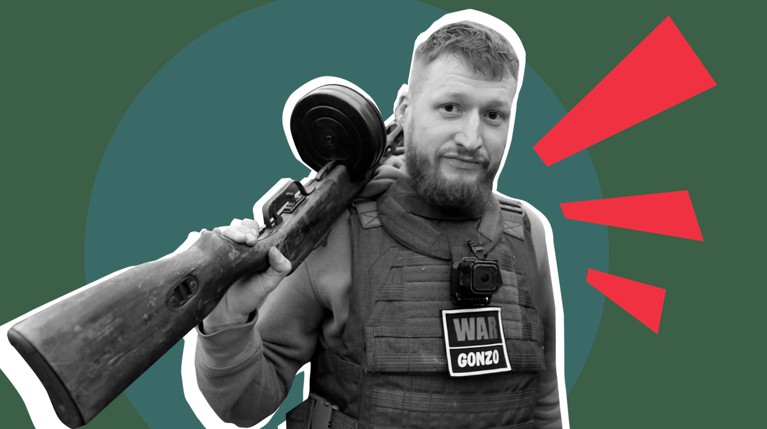 Впрочем, автор проекта WarGonzo Семен Пегов не обращает внимание на критику в Сети Коллаж: © Daily Storm