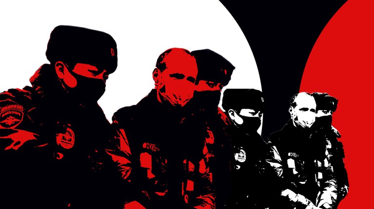 В центре Москвы полиция пресекла попытку проведения несанкционированного Русского марша Коллаж: © Daily Storm