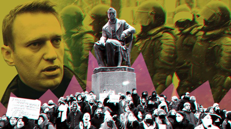 Второе протестное шествие в Петербурге получилось масштабнее, чем первое Коллаж: © Daily Storm