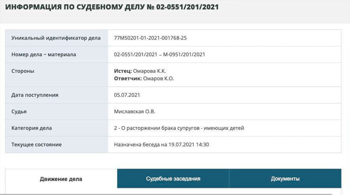 Информация по судебному делу