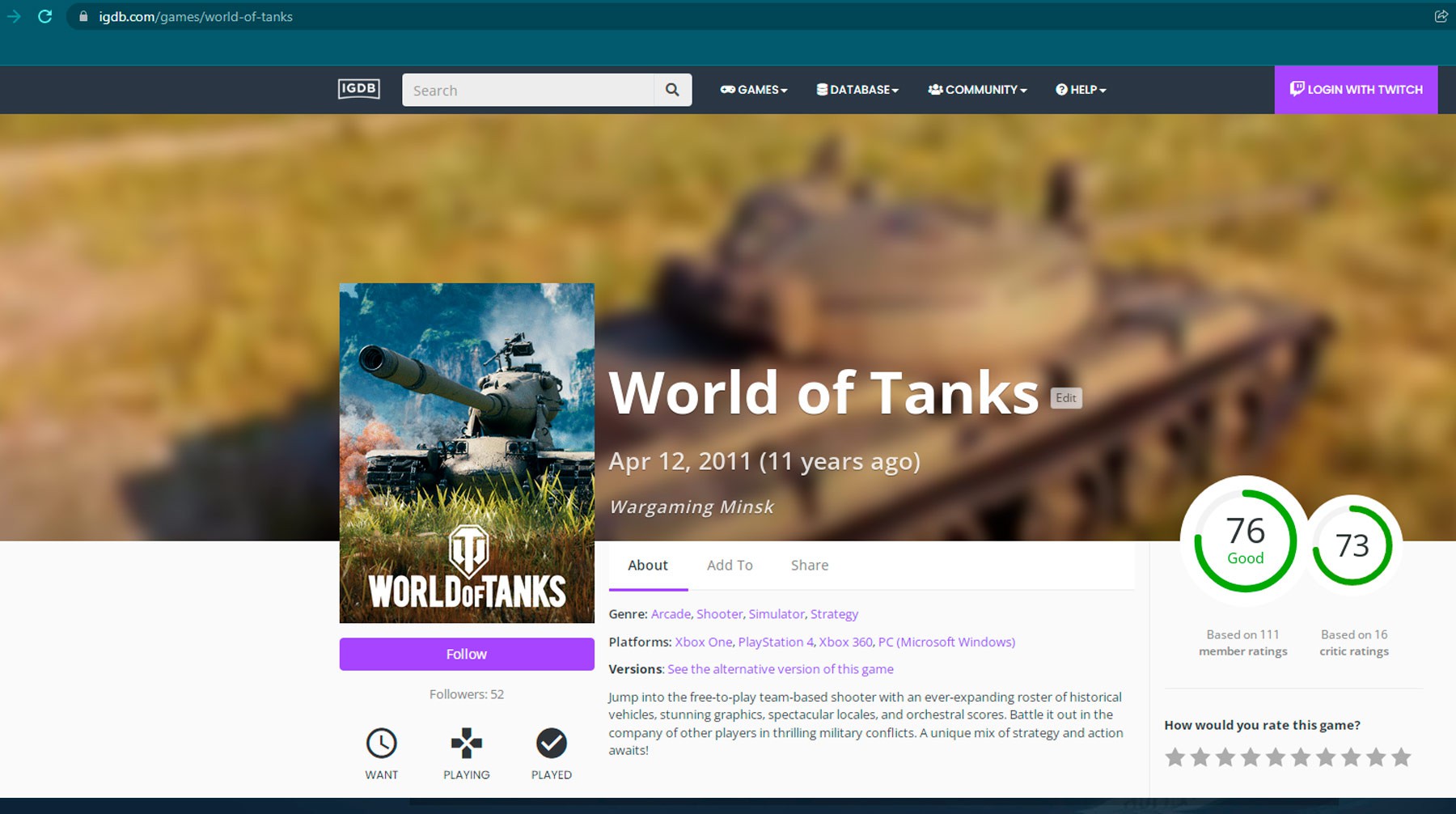 World of Tanks