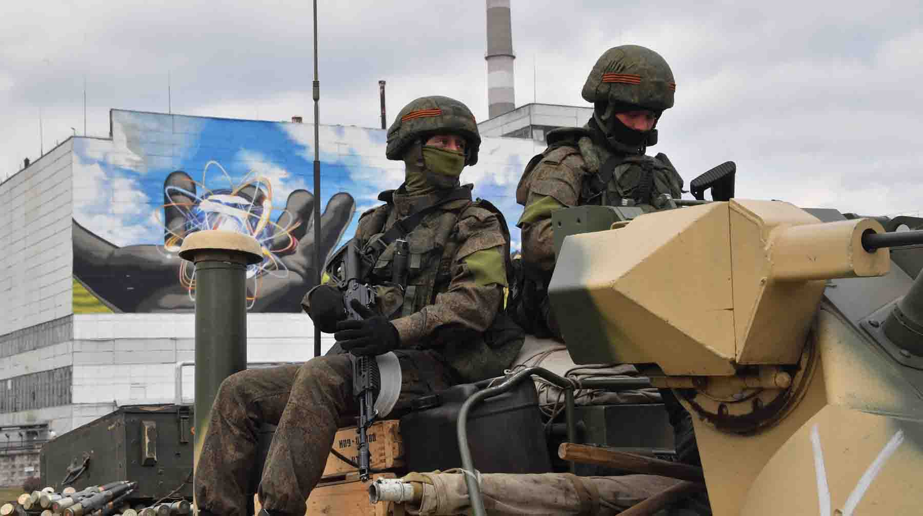 Киевская область. Российские войска контролируют Чернобыльскую АЭС.