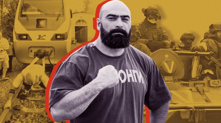 По словам спортсмена, его рекорд посвящен бойцам, которые сейчас воюют в Донбассе Коллаж: Daily Storm