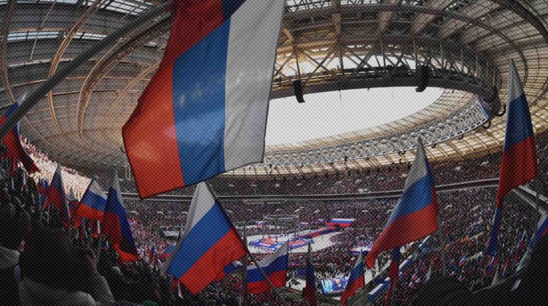 Об этом рассказал источник Daily Storm в среде волонтеров, участвовавших в предыдущих мероприятиях Участники митинга-концерта в "Лужниках", посвященного воссоединению Крыма с Россией, 2022 г