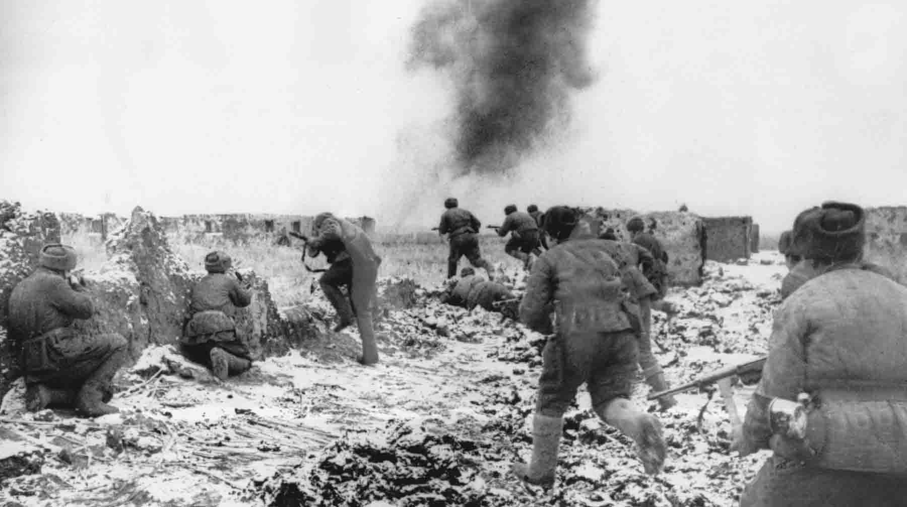 Советские войска в Сталинградской битве