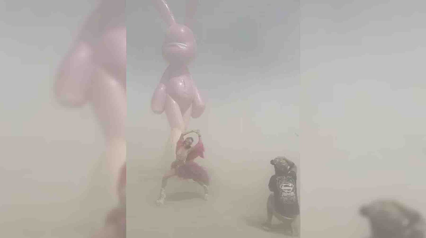 Пыльная буря на фестивале Burning Man