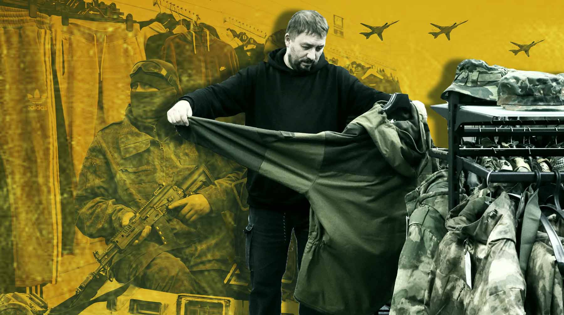 По просьбам военнослужащих фирма создает удобную и надежную форму, защищающую от морозов и осколков Коллаж: Daily Storm