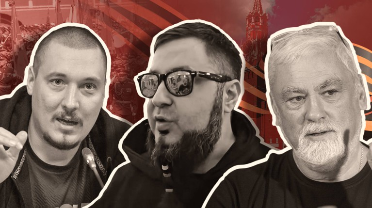 Рома Жиган, Аким Апачев, Вадим Цыганов и правнук Сталина — о том,  стоит ли праздновать, когда война Коллаж: Daily Storm