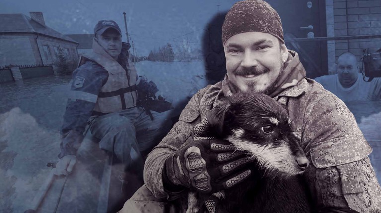 Молодой человек находит в себе силы для помощи домашнему скоту, собакам и даже хомякам Коллаж: Daily Storm