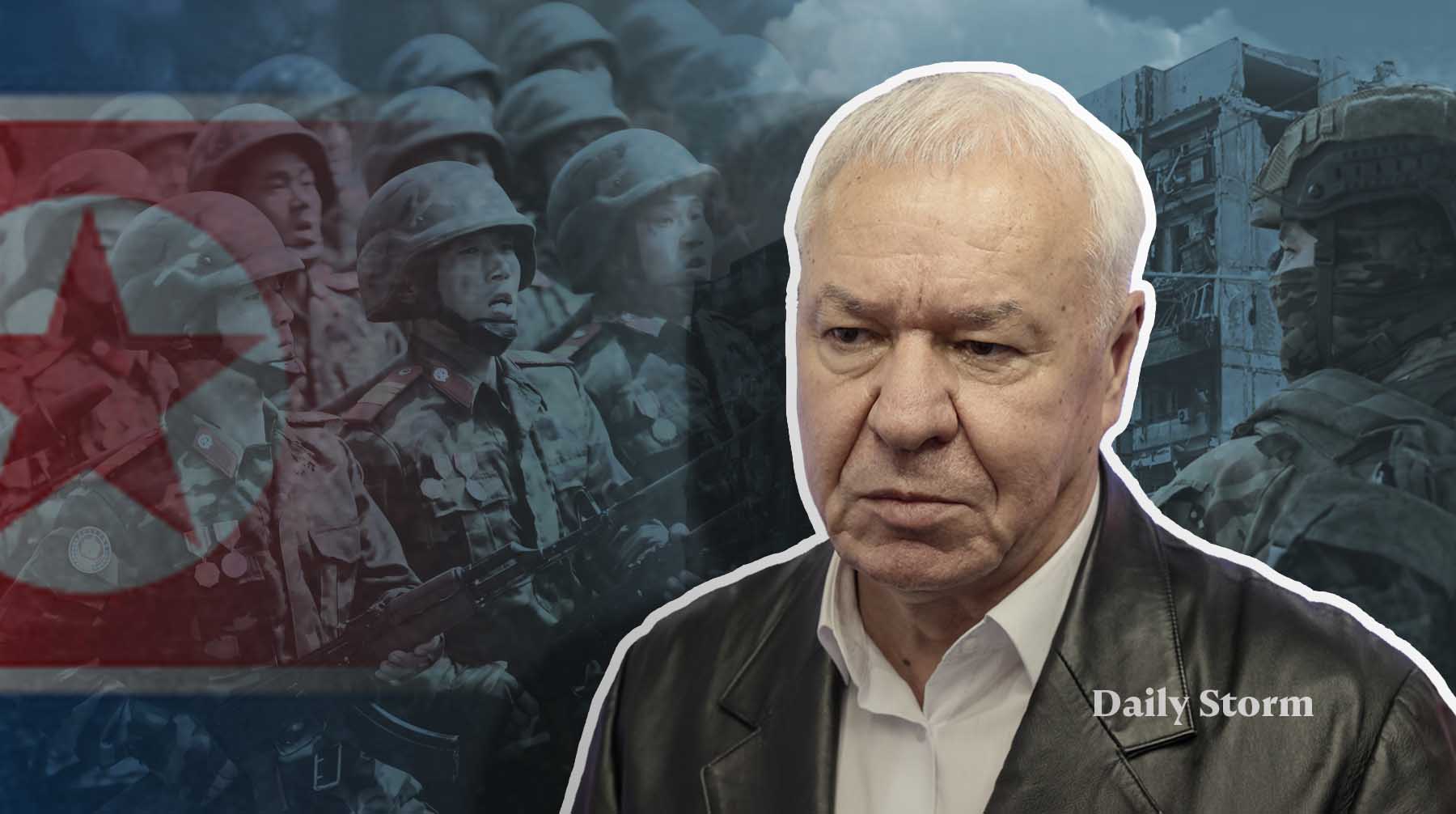 Член комитета Госдумы по обороне Виктор Соболев уверен, что такой же монумент во славу воинов появится и в Северной Корее Коллаж: Daily Storm