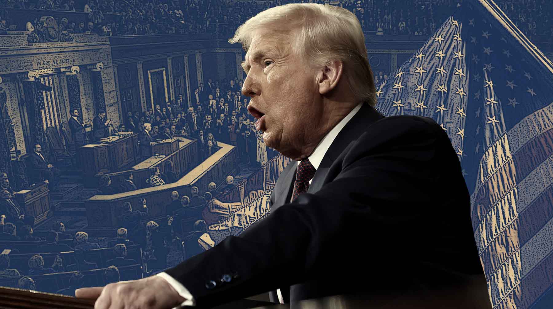 Президент Дональд Трамп заявил, что Америка будет и дальше бомбить Исламскую Республику, если та не откажется от атома Коллаж: Daily Storm