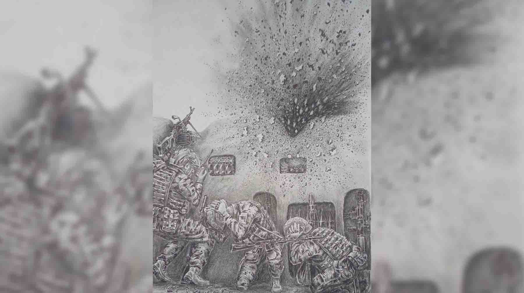 Иллюстрации из книги Госта Юнгера «59 дней штурмовика»