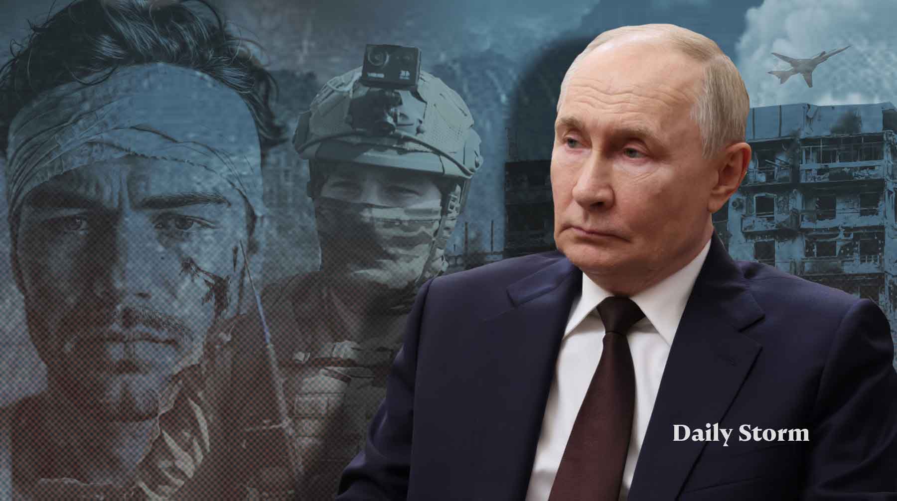 Путин не успел оценить картину, где боец РФ перебинтовывает голову брату, воюющему за ВСУ