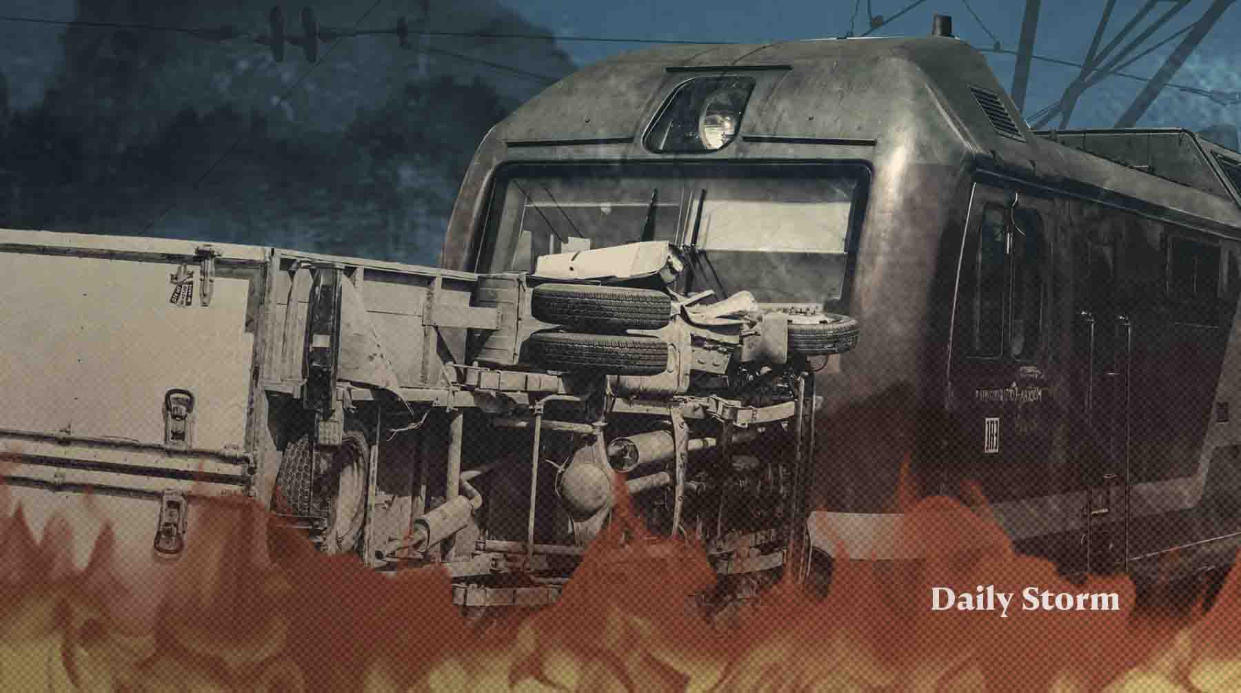 Пострадала локомотивная бригада Коллаж: Daily Storm