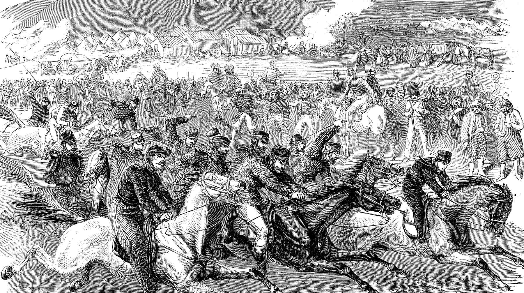 Гравюра о Крымской войне