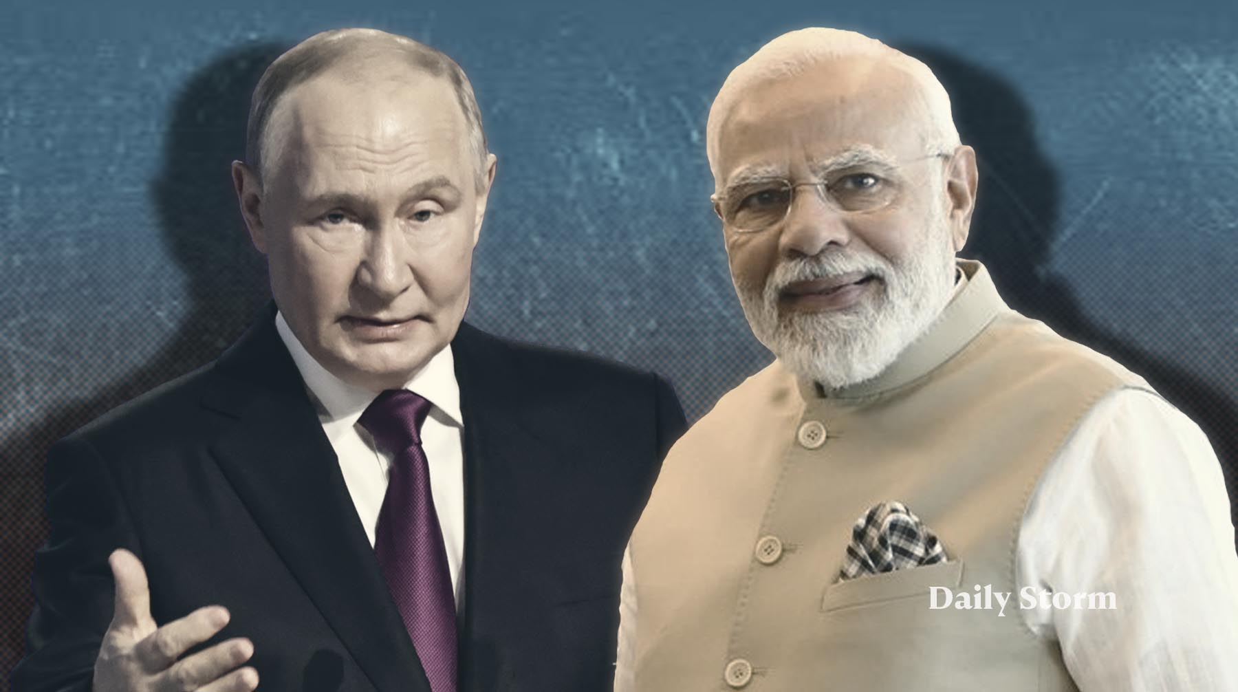 Нарендра Моди незапланированно встретил российского президента сразу по прилете и обнял его Коллаж: Daily Storm