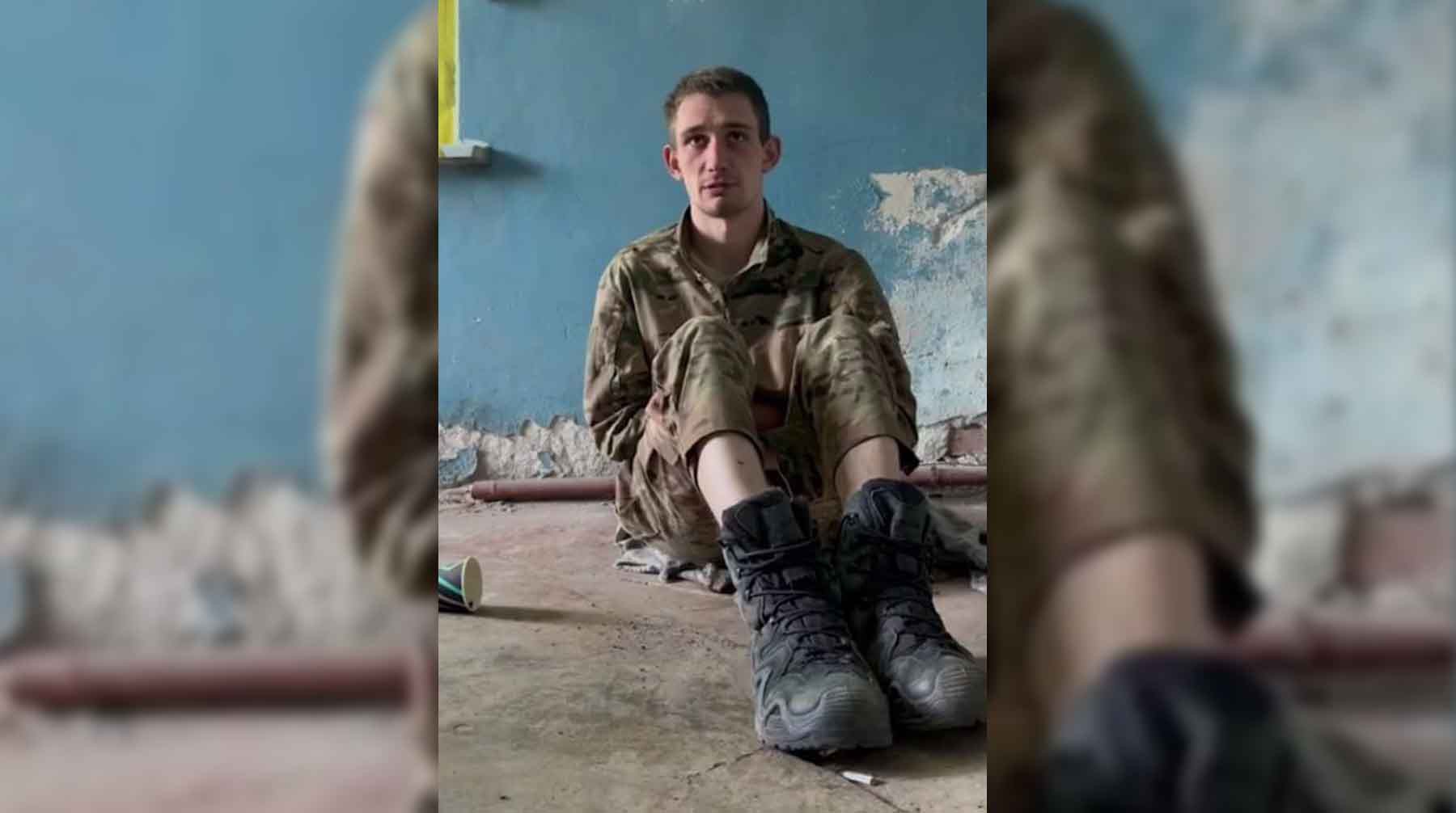 Никита Копытов на допросе в плену