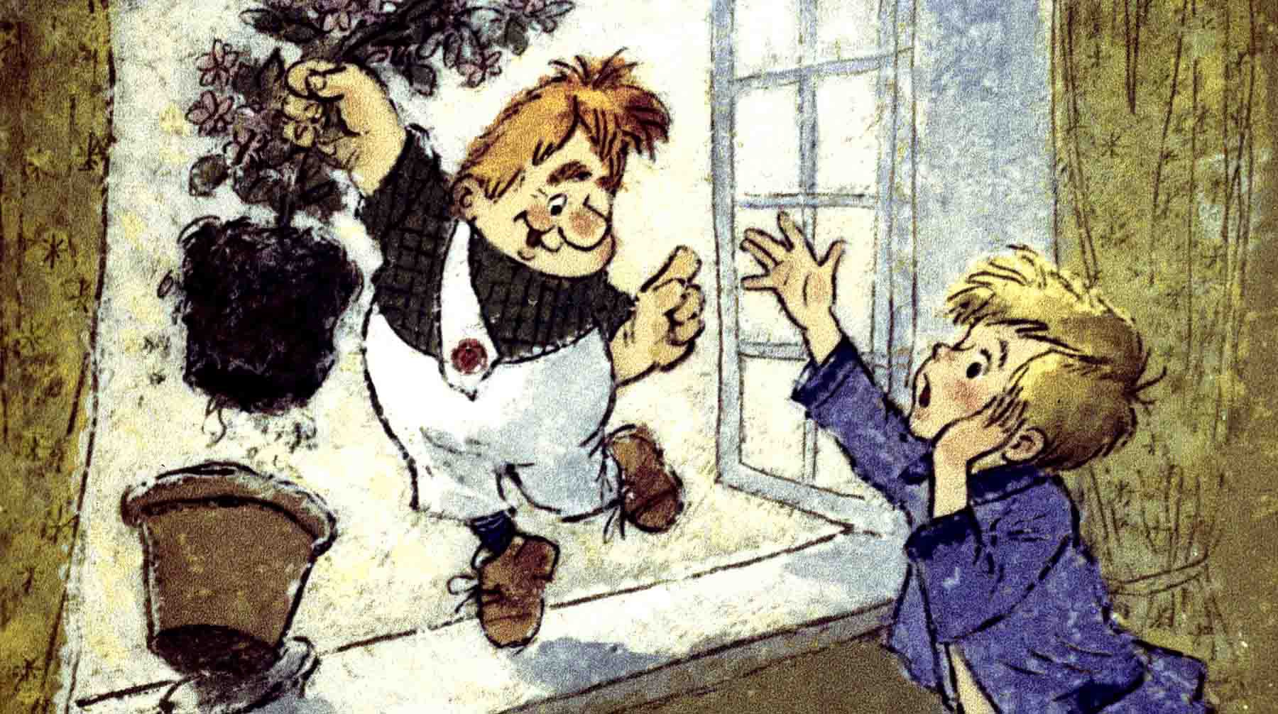 Кадр из мультфильма "Малыш и Карлсон"