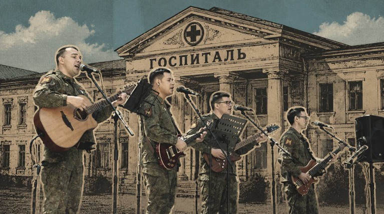 «Запорожские спартанцы» выступили в госпитале Бурденко